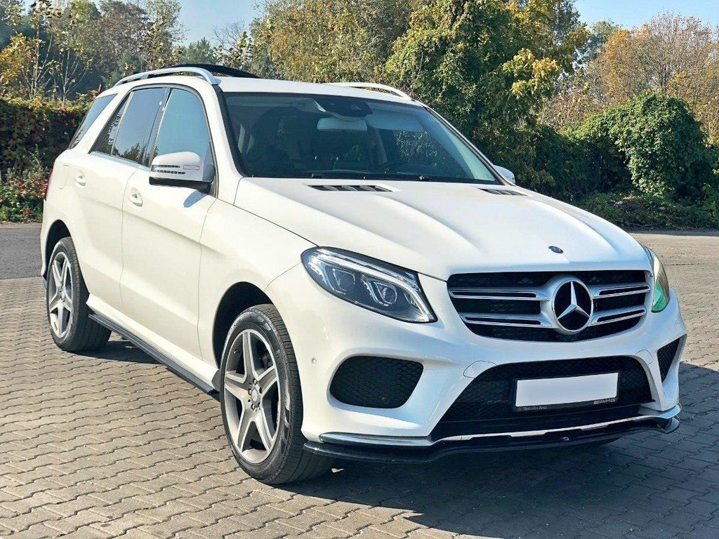 Maxton Design Street+ Spoilerlippe Front Ansatz V.1 passend für Mercedes GLE W166 AMG-Line schwarz Hochglanz