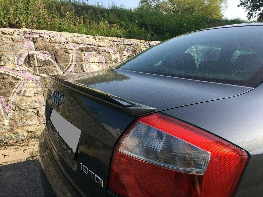 Maxton Design Spoiler CAP passend für Audi A4 S-Line B6 Limousine schwarz Hochglanz