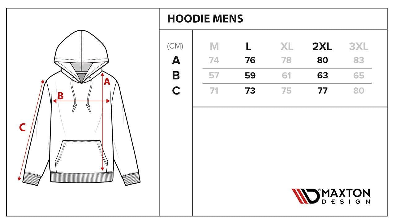 Maxton Design Mens Black hoodie