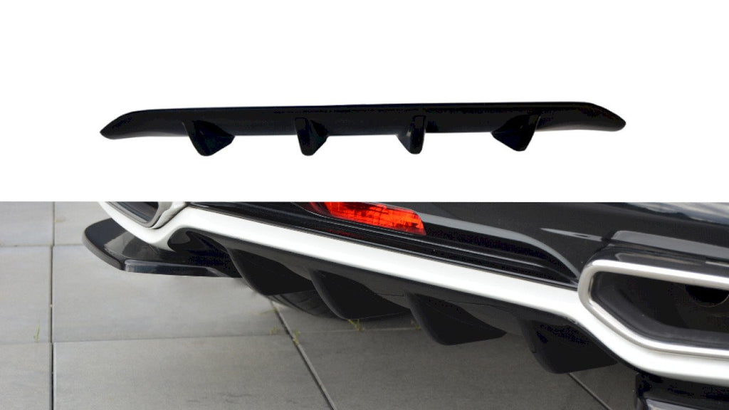 Maxton Design Diffusor Heck Ansatz passend für Citroen DS5 schwarz Hochglanz
