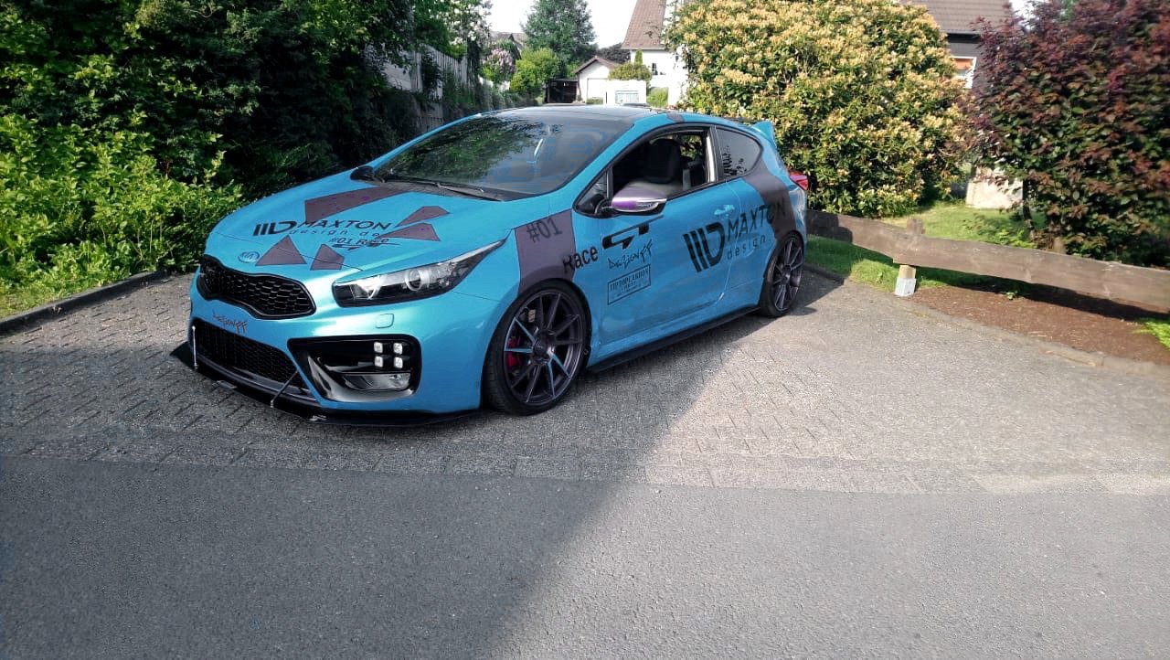 Maxton Design Racing Seitenschweller Ansatz KIA CEE"D / PRO CEE"D GT MK2 für Kia Cee'd Mk2