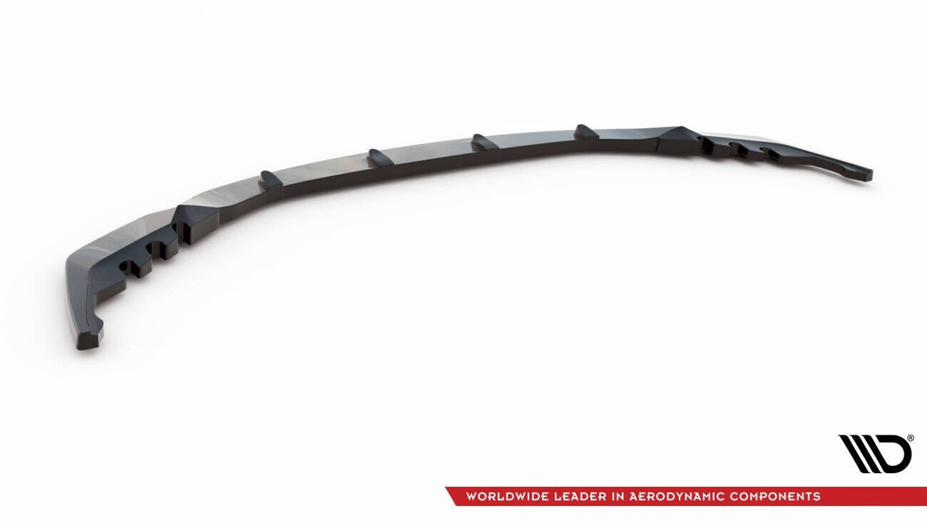 Maxton Design Street+ Spoilerlippe Front Ansatz V.2 passend für BMW M3 Limousine / Touring G80 / G81 schwarz Hochglanz
