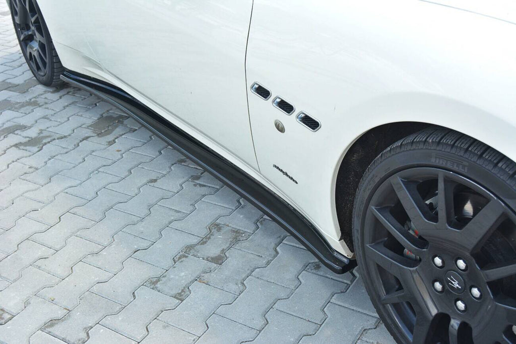 Maxton Design Street+ Seitenschweller Leisten passend für Maserati Granturismo Mk1 schwarz Hochglanz