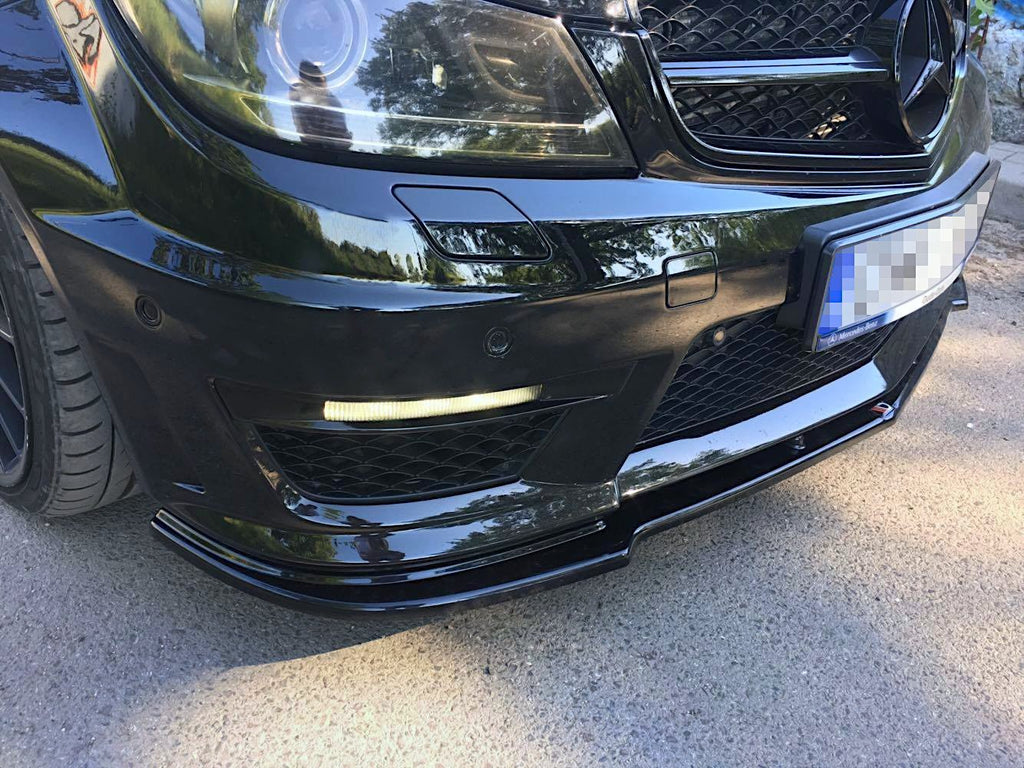 Maxton Design Front Ansatz für Mercedes AMG C63 W204 FACELIFT Carbon Look