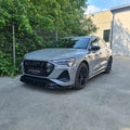 Maxton Design Street+ Spoilerlippe Front Ansatz passend für Audi e-Tron S-Line schwarz Hochglanz