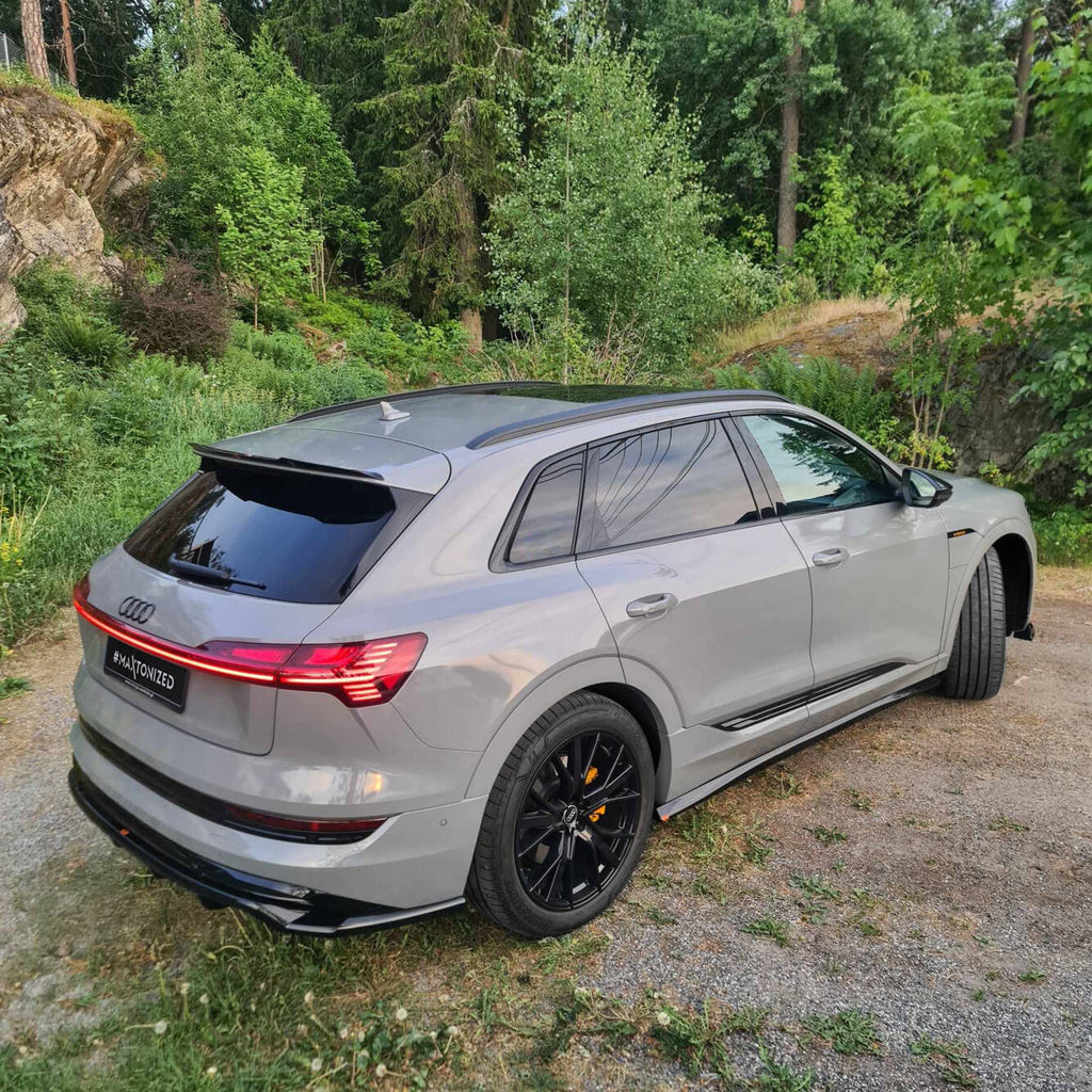 Maxton Design Street+ Seitenschweller Leisten passend für Audi e-Tron S-Line schwarz Hochglanz