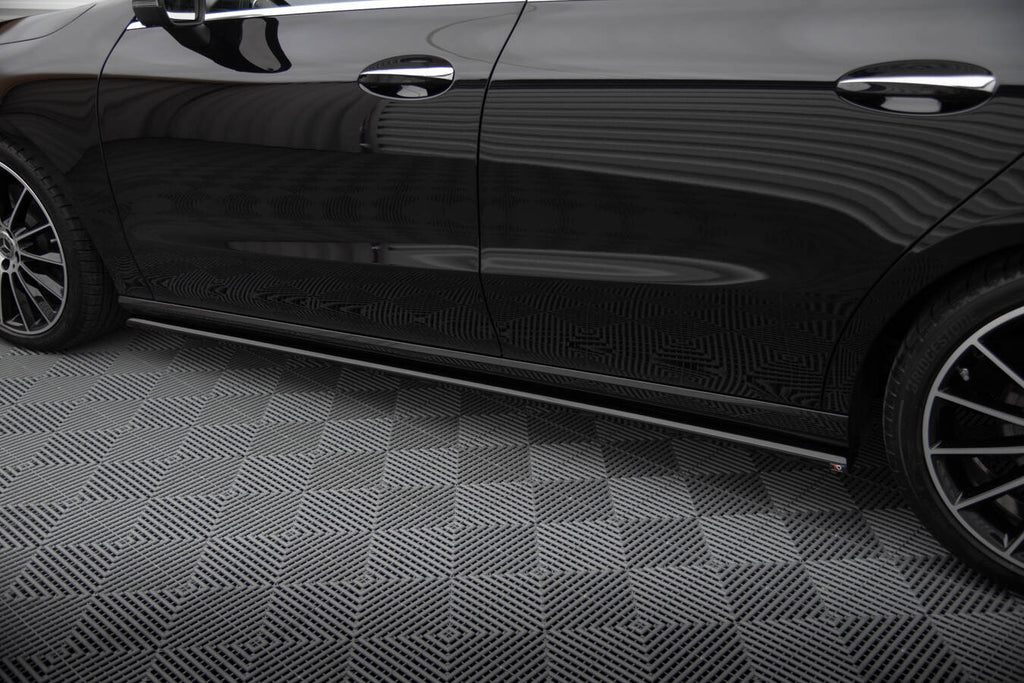 Maxton Design Street+ Seitenschweller Leisten passend für Mercedes-Benz CLA C118 schwarz Hochglanz