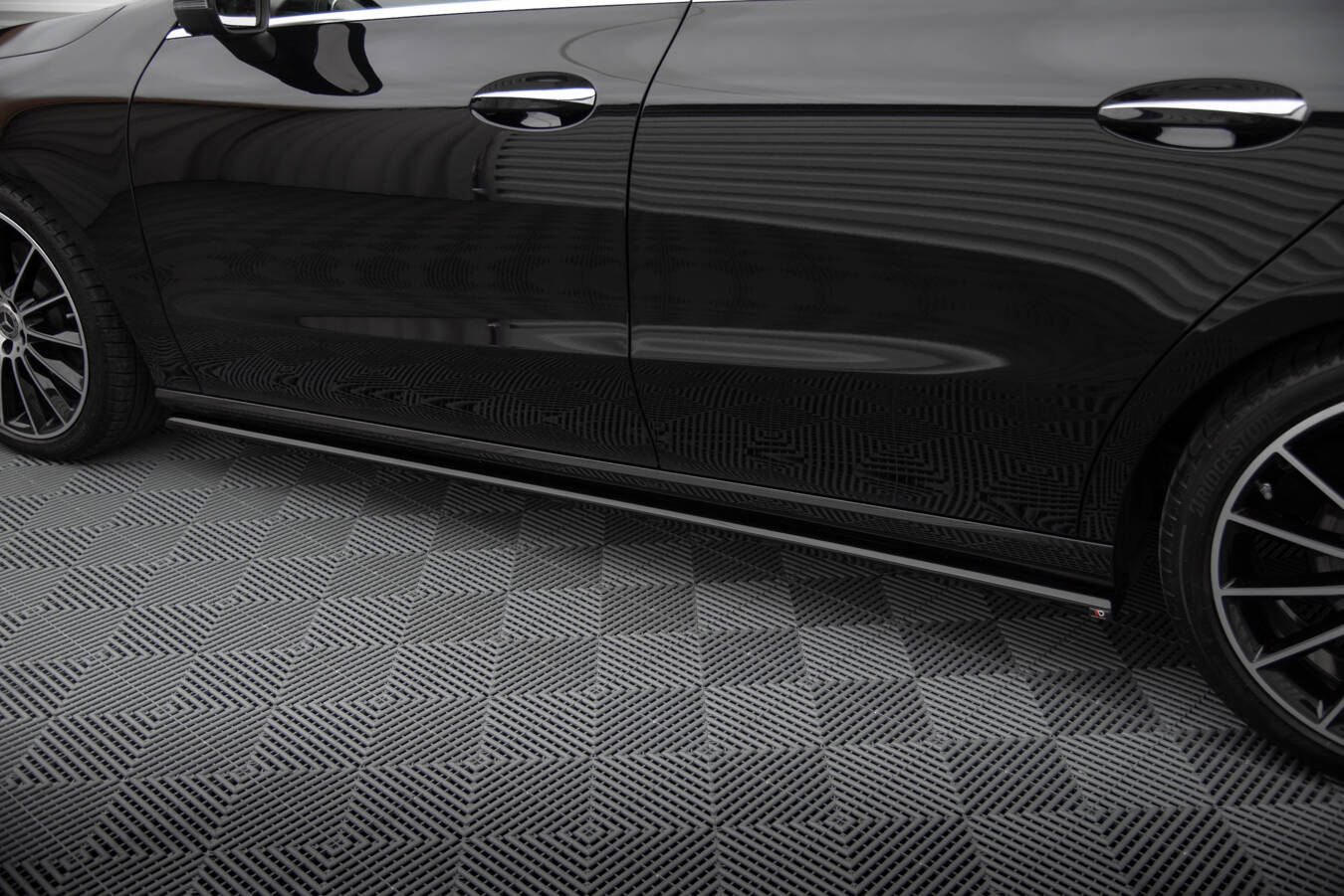 Maxton Design Street+ Seitenschweller Leisten passend für Mercedes-Benz CLA C118 schwarz Hochglanz