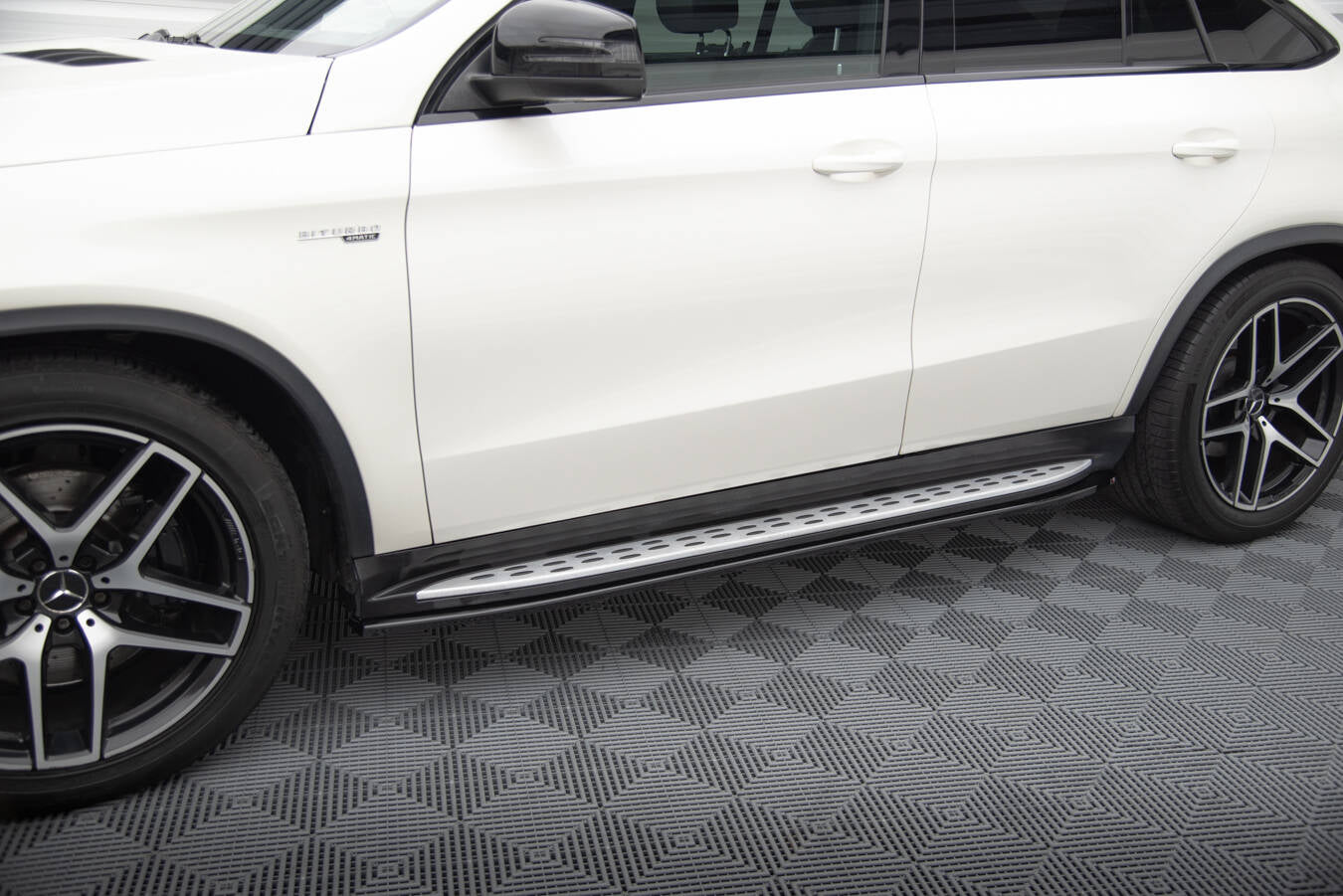 Maxton Design Street+ Seitenschweller Leisten passend für Mercedes-Benz GLE Coupe 43 AMG / AMG-Line C292 schwarz Hochglanz