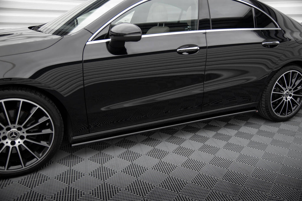 Maxton Design Street+ Seitenschweller Leisten passend für Mercedes-Benz CLA C118 schwarz Hochglanz