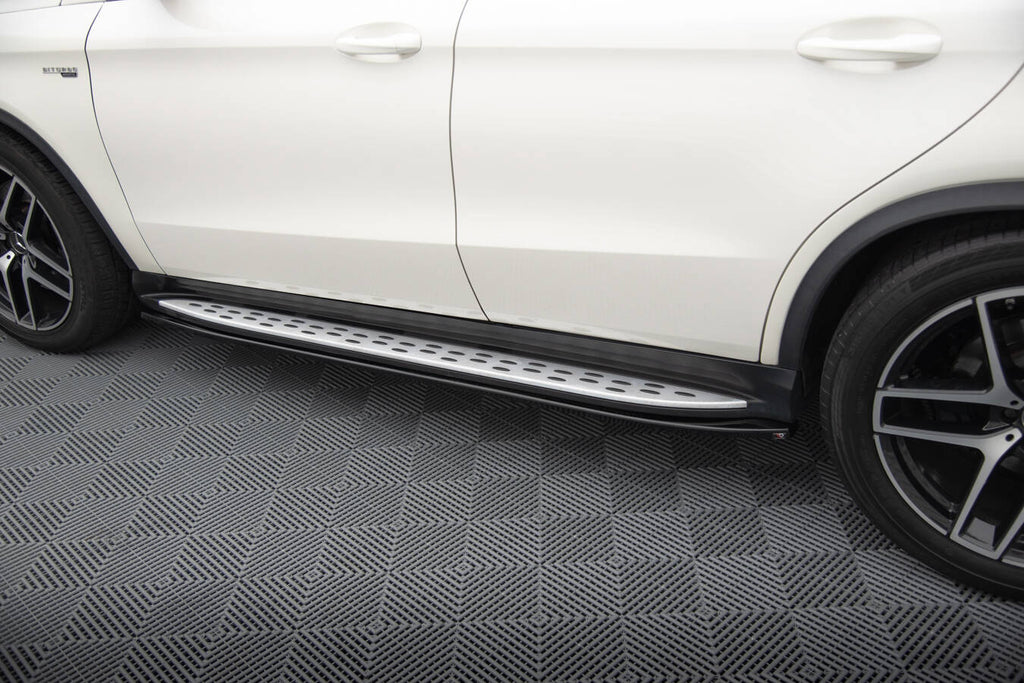 Maxton Design Street+ Seitenschweller Leisten passend für Mercedes-Benz GLE Coupe 43 AMG / AMG-Line C292 schwarz Hochglanz