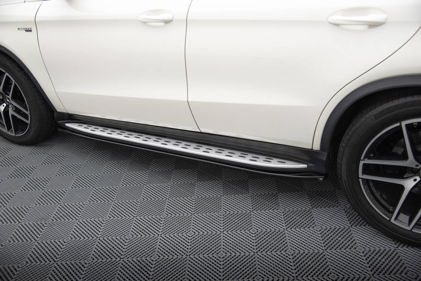 Maxton Design Street+ Seitenschweller Leisten passend für Mercedes-Benz GLE Coupe 43 AMG / AMG-Line C292 schwarz Hochglanz