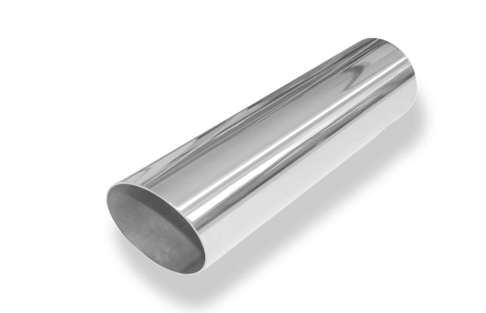 FoxAnschweißendrohr Typ 14 Ø 76 mm / Länge: 300 mm  - rund / uneingerollt / 15° abgeschrägt / ohne Absorber