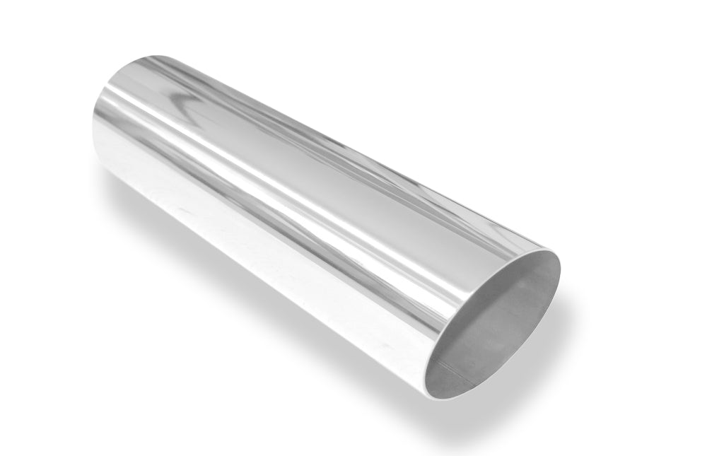 FoxAnschweißendrohr Typ 14 Ø 80 mm / Länge: 300 mm - rund / uneingerollt / 15° abgeschrägt / ohne Absorber