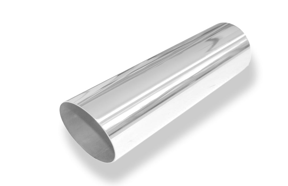 FoxAnschweißendrohr Typ 14 Ø 80 mm / Länge: 300 mm - rund / uneingerollt / 15° abgeschrägt / ohne Absorber