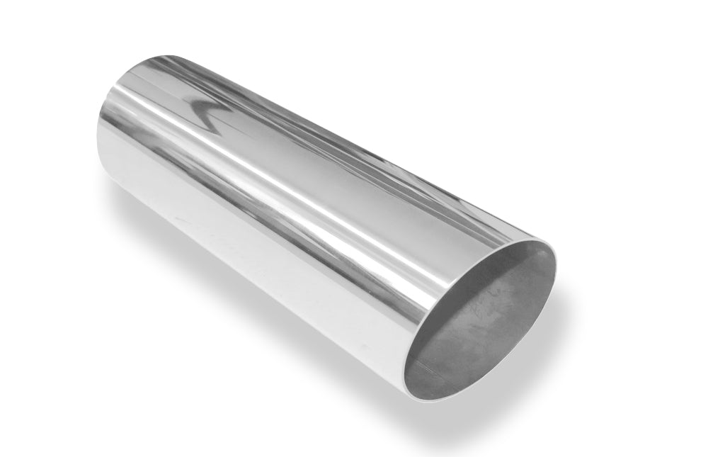 FoxAnschweißendrohr Typ 14 Ø 90 mm / Länge: 300 mm - rund / uneingerollt / 15° abgeschrägt / ohne Absorber