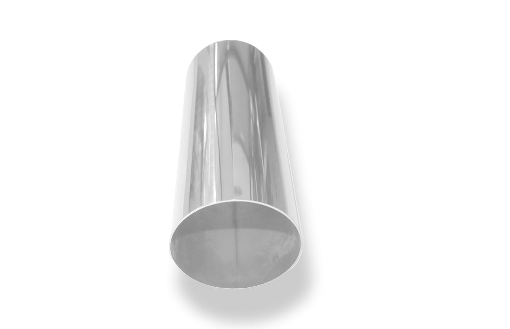 Fox Anschweißendrohr Typ 14 Ø 90 mm / Länge: 300 mm - rund / uneingerollt / 15° abgeschrägt / ohne Absorber