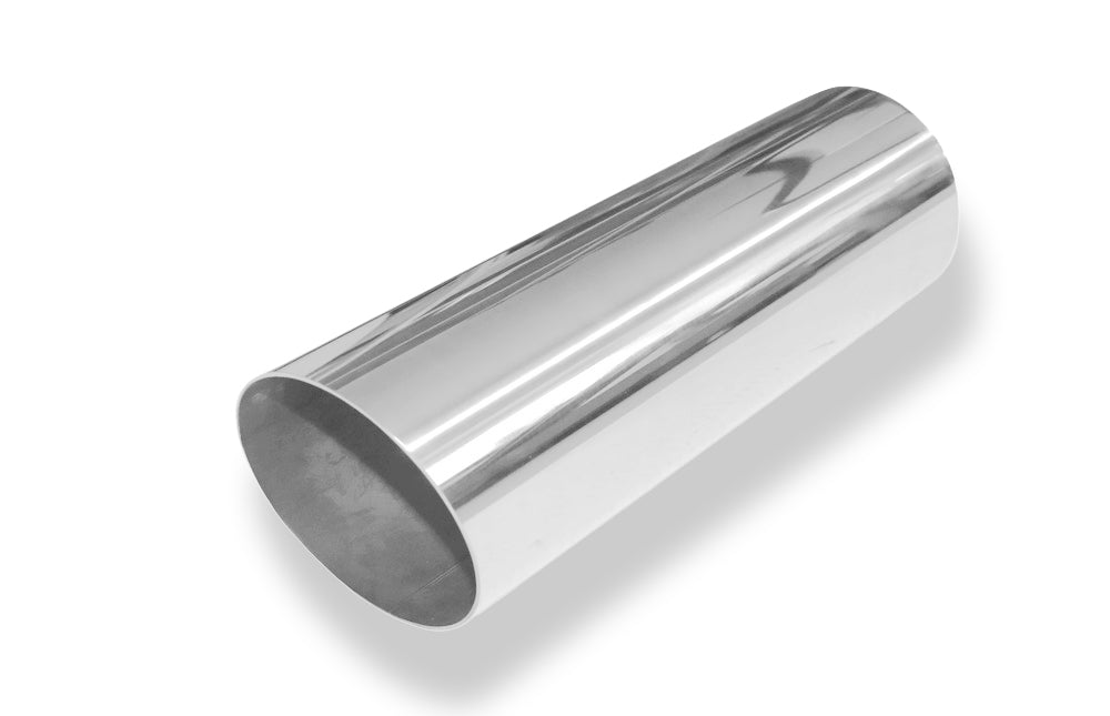 FoxAnschweißendrohr Typ 14 Ø 90 mm / Länge: 300 mm - rund / uneingerollt / 15° abgeschrägt / ohne Absorber