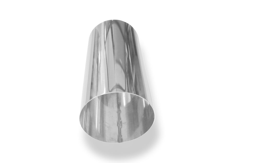 Fox Anschweißendrohr Typ 14 Ø 114 mm / Länge: 300 mm - rund / uneingerollt / 15° abgeschrägt / ohne Absorber