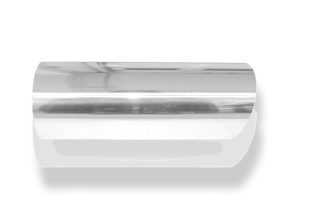 FoxAnschweißendrohr Typ 14 Ø 114 mm / Länge: 300 mm - rund / uneingerollt / 15° abgeschrägt / ohne Absorber