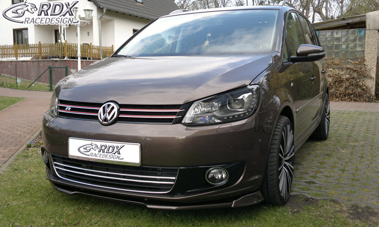RDX Frontspoilerlippe VARIO-X für VW Touran 1T Facelift (2010-2015) / Caddy 2K (2010-2015) Frontlippe Front Ansatz Vorne Spoilerlippe