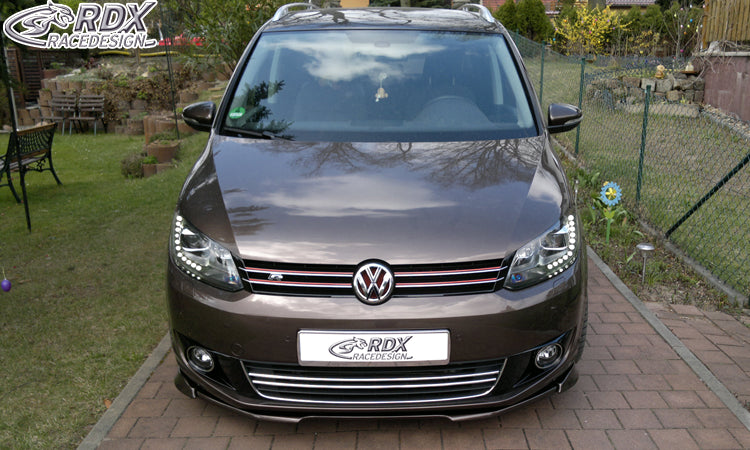 RDX Frontspoilerlippe VARIO-X für VW Touran 1T Facelift (2010-2015) / Caddy 2K (2010-2015) Frontlippe Front Ansatz Vorne Spoilerlippe
