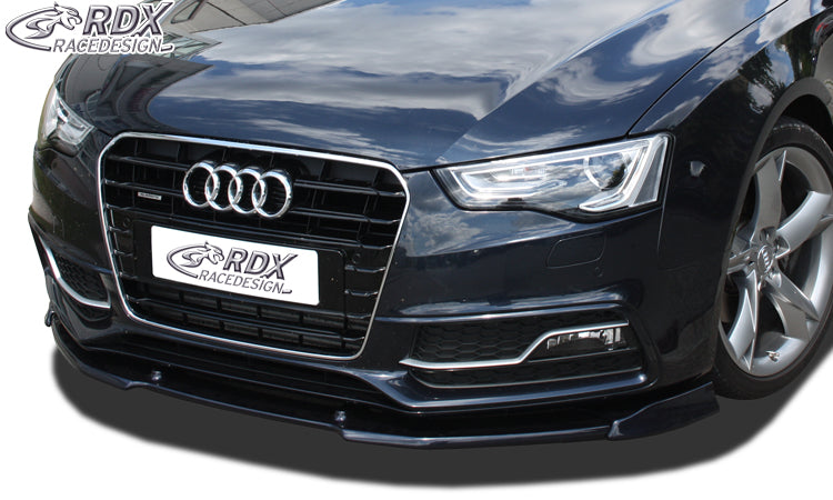 RDX Frontspoilerlippe VARIO-X für AUDI A5 2011+ / S5 (Coupe + Cabrio + Sportback, S-Line- bzw. S5-Frontstoßstange) Frontlippe Front Ansatz Vorne Spoilerlippe