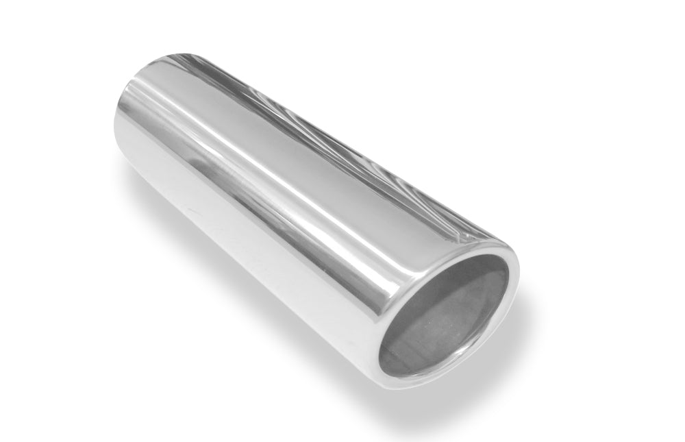 FoxAnschweißendrohr Typ 16 Ø 90 mm / Länge: 300 mm - rund / eingerollt / 15° abgeschrägt / ohne Absorber