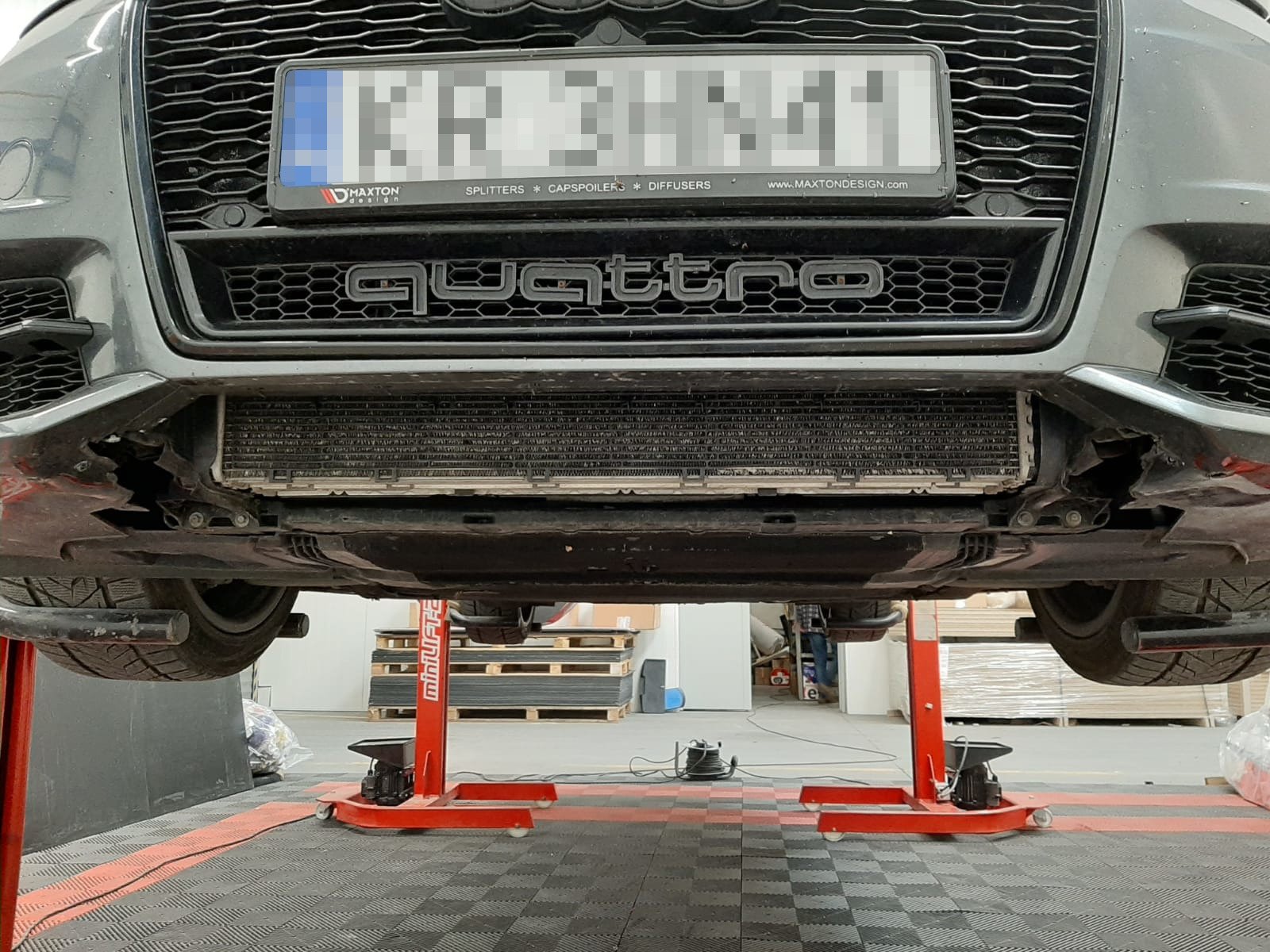 Maxton Design Street+ Spoilerlippe Front Ansatz passend für Audi A6 / A6 C7 S-line/ S6 C7 Facelift