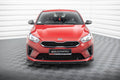 Maxton Design Street+ Spoilerlippe Front Ansatz V.3 passend für Kia Ceed GT / GT-Line Mk3 / Proceed Mk1 schwarz Hochglanz