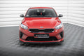Maxton Design Street+ Spoilerlippe Front Ansatz V.1 passend für Kia Ceed GT / GT-Line Mk3 / Proceed Mk1 schwarz Hochglanz