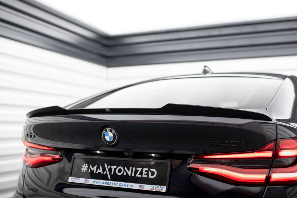 Maxton Design Spoiler CAP passend für BMW 6er GT G32 M-Paket schwarz Hochglanz