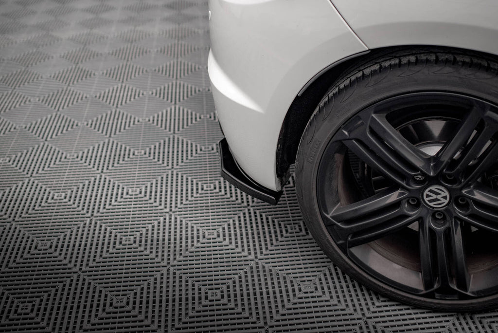 Maxton Design Heck Ansatz Flaps Diffusor passend für VW SCIROCCO R schwarz Hochglanz