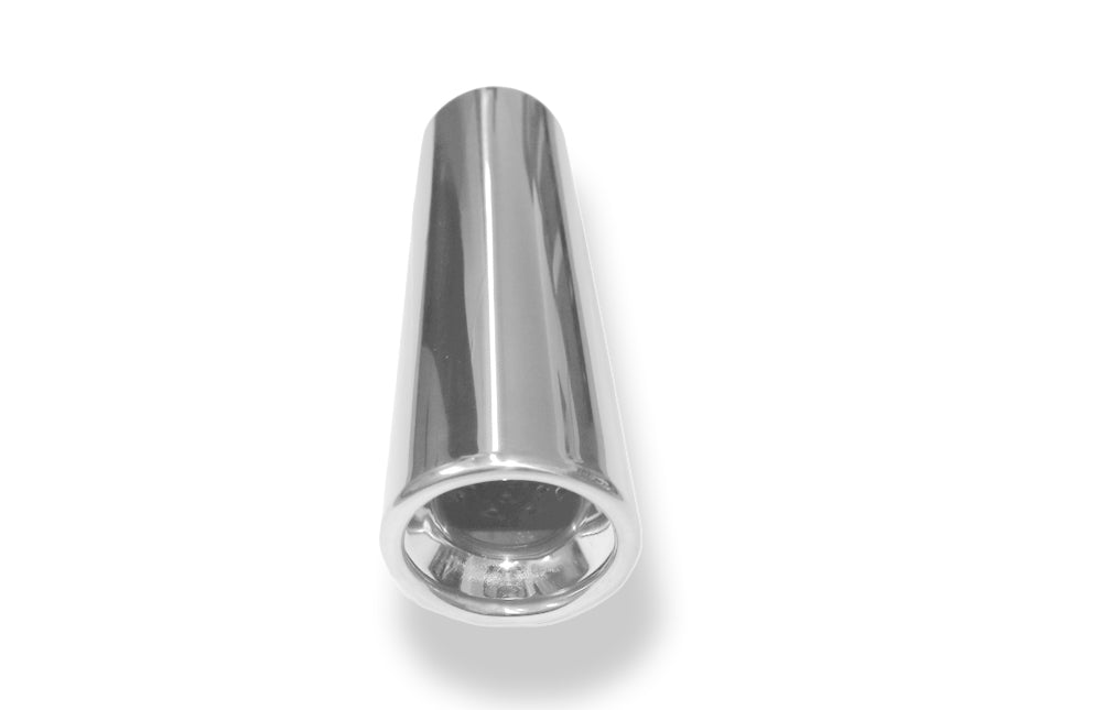 Fox Anschweißendrohr Typ 17 Ø 70 mm / Länge: 300 mm - rund / eingerollt / 15° abgeschrägt / mit Absorber