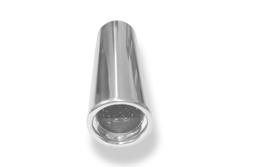 Fox Anschweißendrohr Typ 17 Ø 76 mm / Länge: 300 mm - rund / eingerollt / 15° abgeschrägt / mit Absorber