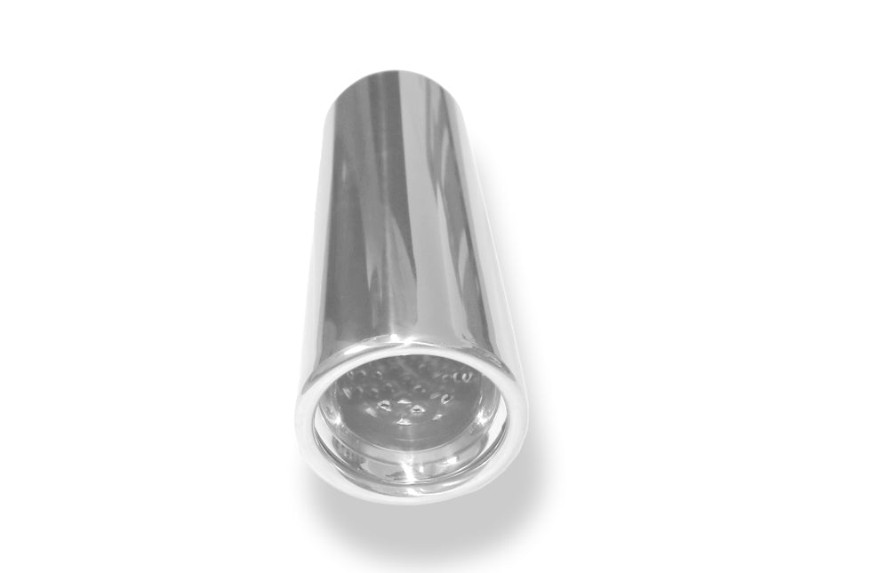 Fox Anschweißendrohr Typ 17 Ø 80 mm / Länge: 300 mm - rund / eingerollt / 15° abgeschrägt / mit Absorber