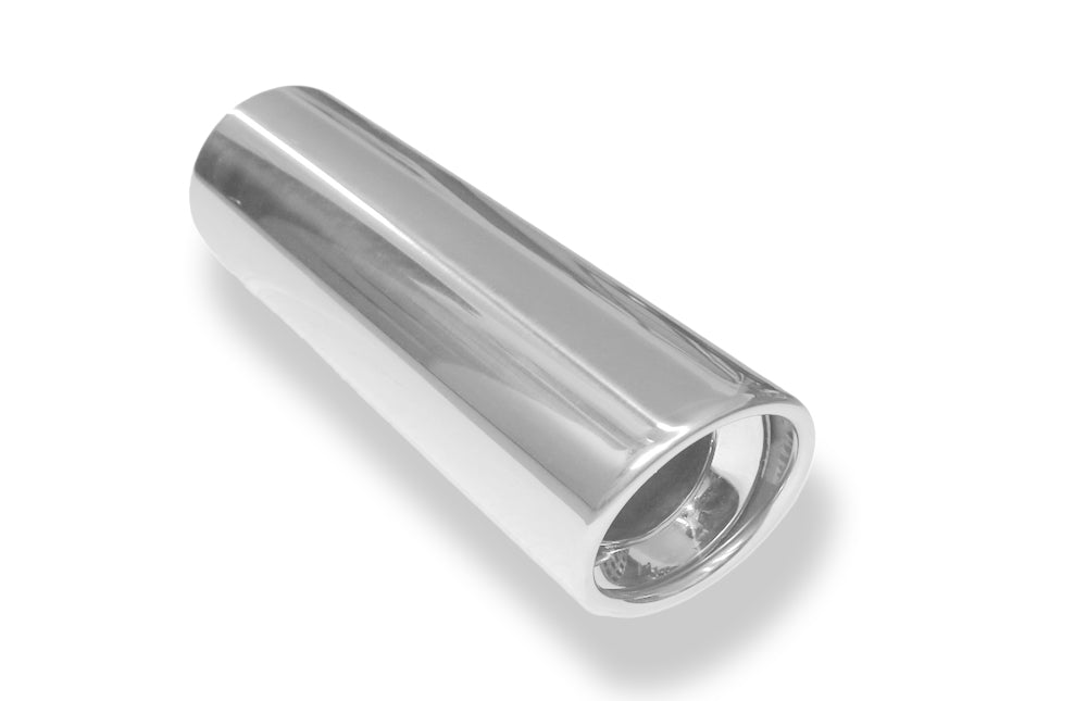 FoxAnschweißendrohr Typ 17 Ø 90 mm / Länge: 300 mm - rund / eingerollt / 15° abgeschrägt / mit Absorber