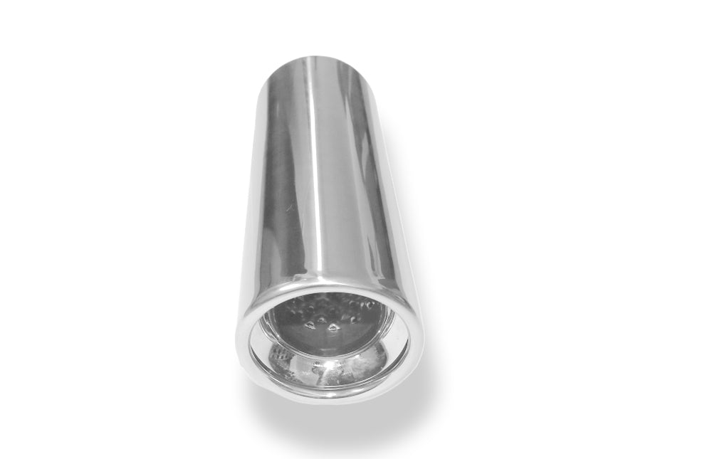 Fox Anschweißendrohr Typ 17 Ø 90 mm / Länge: 300 mm - rund / eingerollt / 15° abgeschrägt / mit Absorber