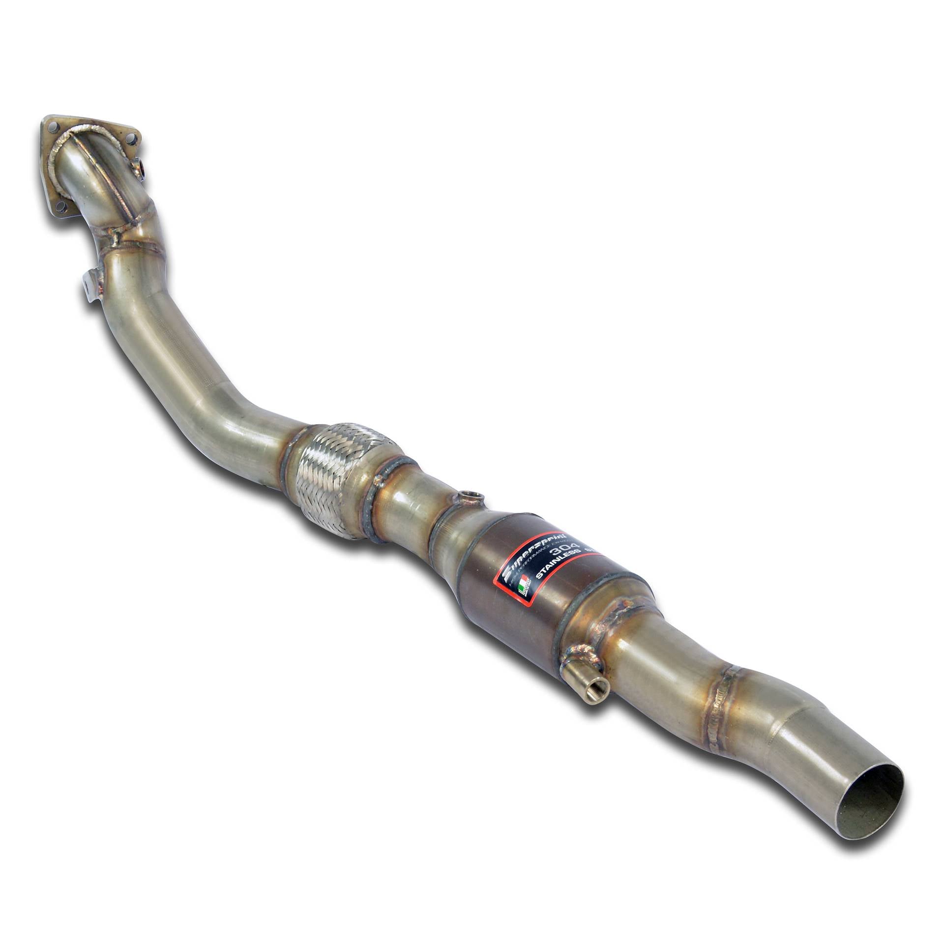 Supersprint Rohrsatz ab Turbolader Links + Sport Metallkatalysator für AUDI S6 / RS6 AUDI A6 RS6 C5 Typ 4B '02 - '04 (2002–2004)