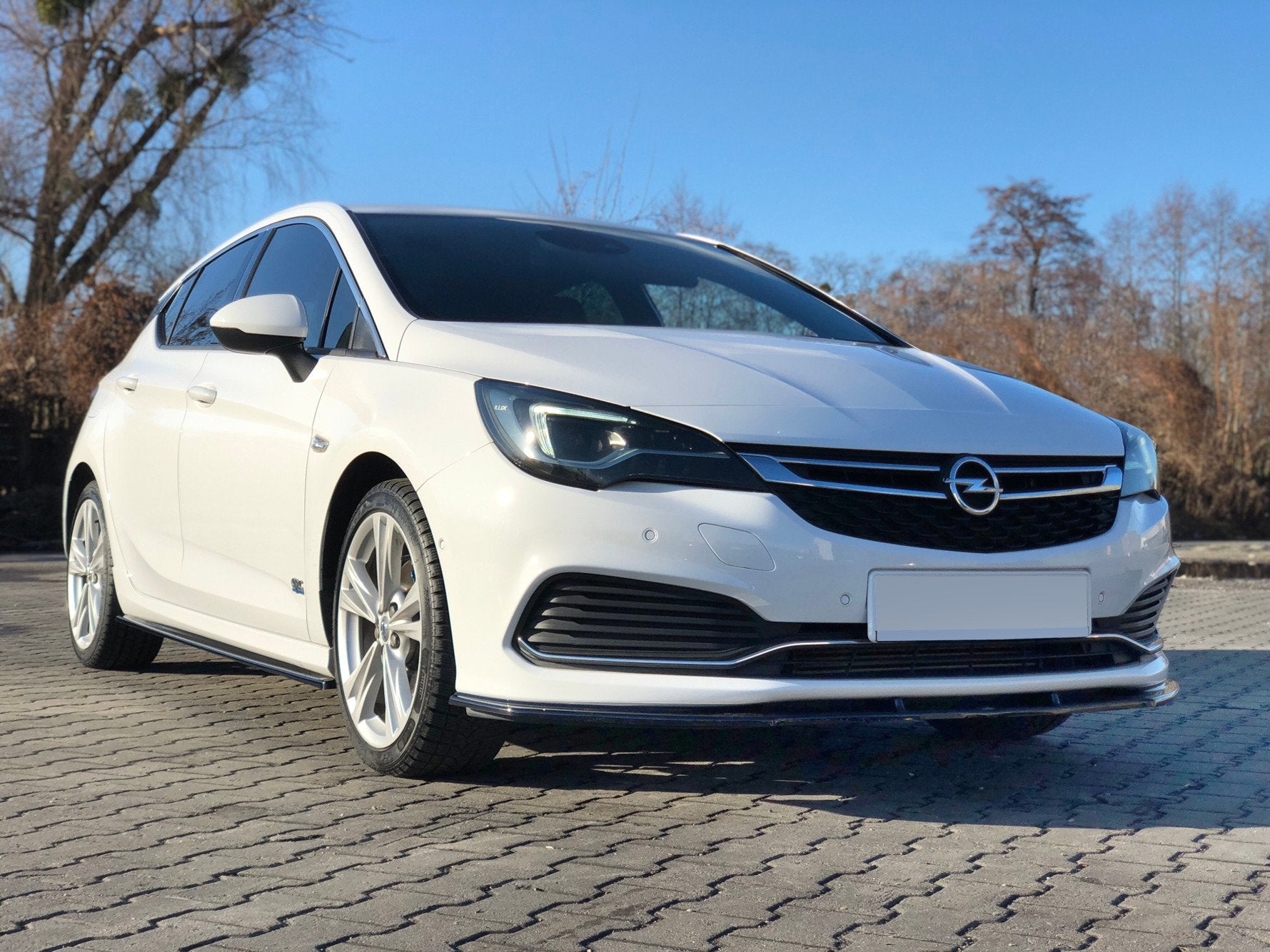 Maxton Design Street+ Seitenschweller Leisten passend für OPEL ASTRA K OPC-LINE schwarz Hochglanz