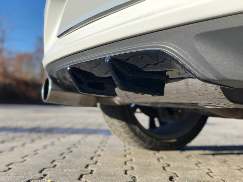 Maxton Design Diffusor Heck Ansatz passend für OPEL ASTRA K OPC-LINE schwarz Hochglanz