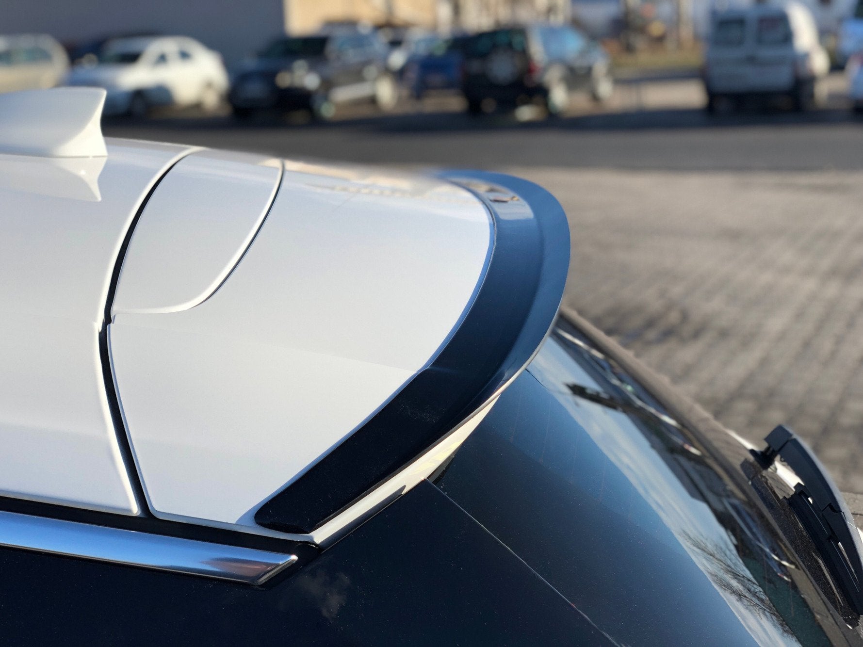 Maxton Design Spoiler CAP passend für OPEL ASTRA K OPC-LINE schwarz Hochglanz