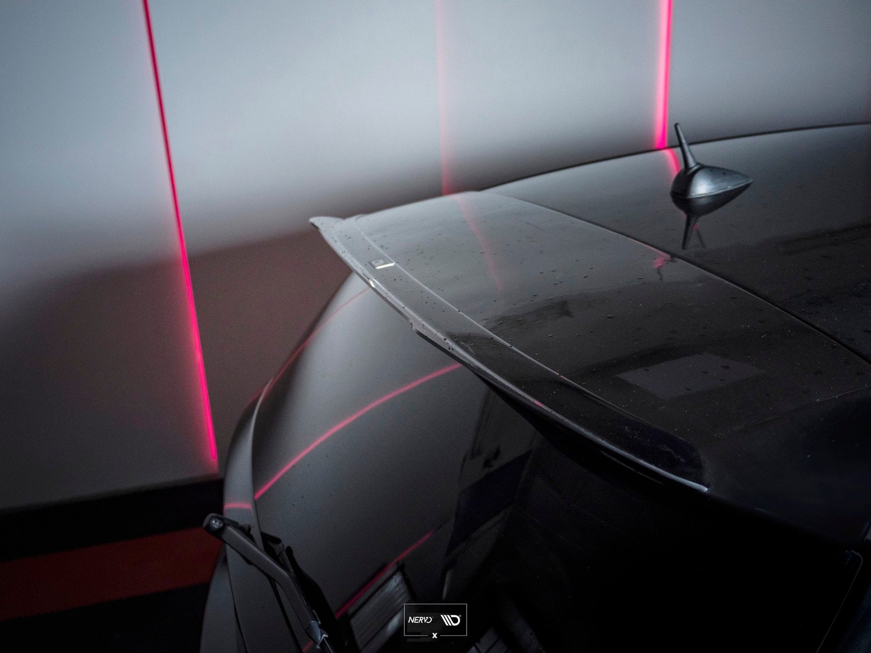Maxton Design Spoiler CAP passend für BMW 1er E81/ E87 FACELIFT (AERO SPOILER) schwarz Hochglanz