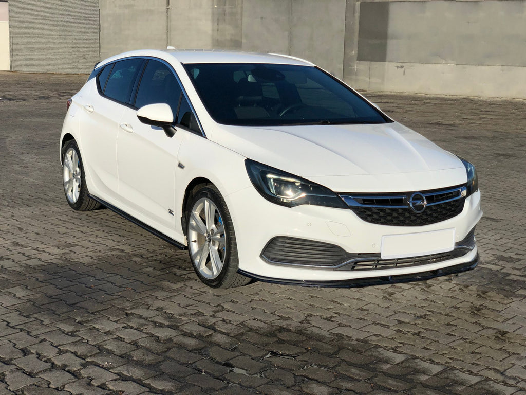 Maxton Design Street+ Seitenschweller Leisten passend für OPEL ASTRA K OPC-LINE schwarz Hochglanz