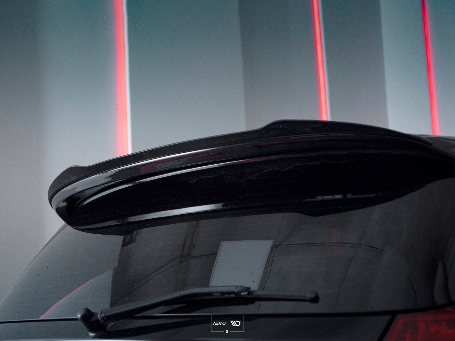 Maxton Design Spoiler CAP passend für BMW 1er E81/ E87 FACELIFT (AERO SPOILER) schwarz Hochglanz