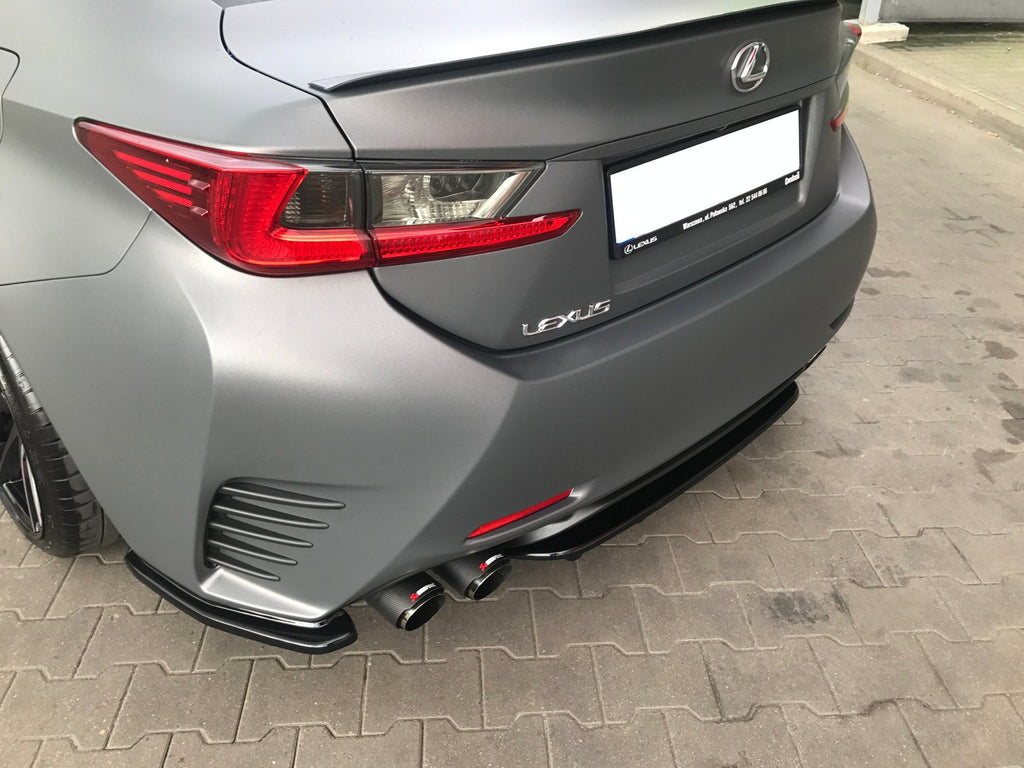 Maxton Design Heck Ansatz Flaps Diffusor für Lexus Rc Carbon Look