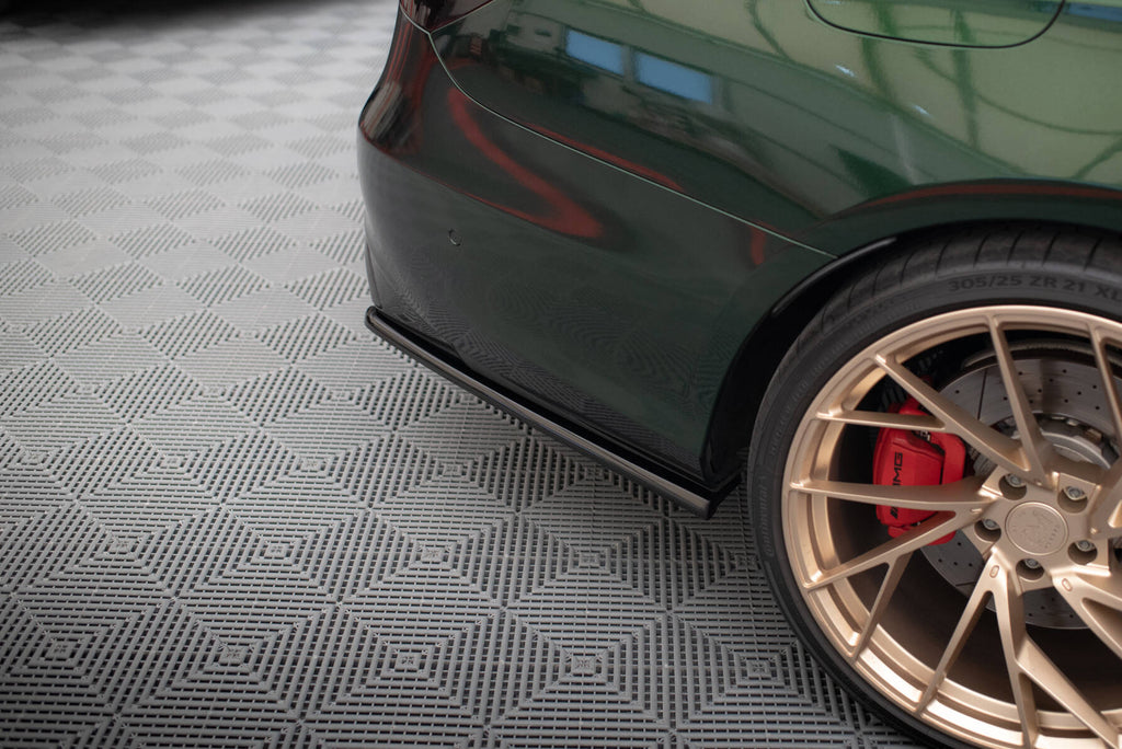 Maxton Design Heck Ansatz Flaps Diffusor passend für Mercedes-AMG E63 W213 Facelift schwarz Hochglanz