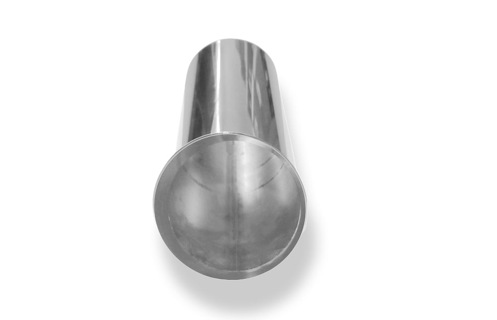 Fox Anschweißendrohr Typ 18 Ø 90 mm / Länge: 300 mm - rund / uneingerollt / FOX-Design / ohne Absorber