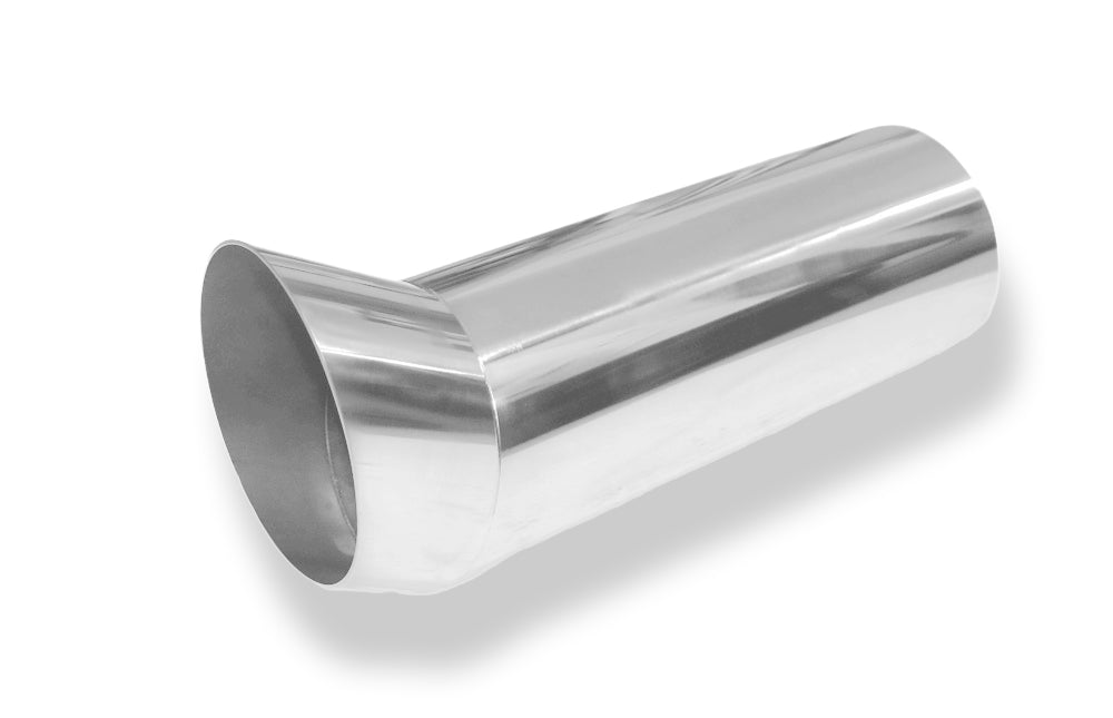 FoxAnschweißendrohr Typ 18 Ø 90 mm / Länge: 300 mm - rund / uneingerollt / FOX-Design / ohne Absorber