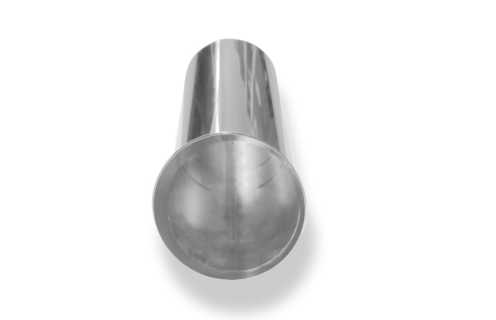 Fox Anschweißendrohr Typ 18 Ø 100 mm / Länge: 300 mm - rund / uneingerollt / FOX-Design / ohne Absorber